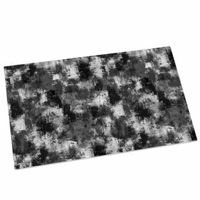 Gray White Ink Splatters Door Mat 16x24 Inch Abstract Minimalist Vintage Rough Texture Entryway Rug with Non-Slip Rubber, Front Door Mat Indoor Floor Mats for Living Room Bathroom Bedroom Home Office