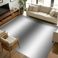 thumbnail image 1 of Gray White Ombre 5x7 Area Rugs, Abstract Art Modern Grey Gradient Non-Skid Rubber Backing Large Rectangle Rugs - Living Room Bedroom Home Office, Indoor Floor Mat Carpets Washable Rug, 1 of 9