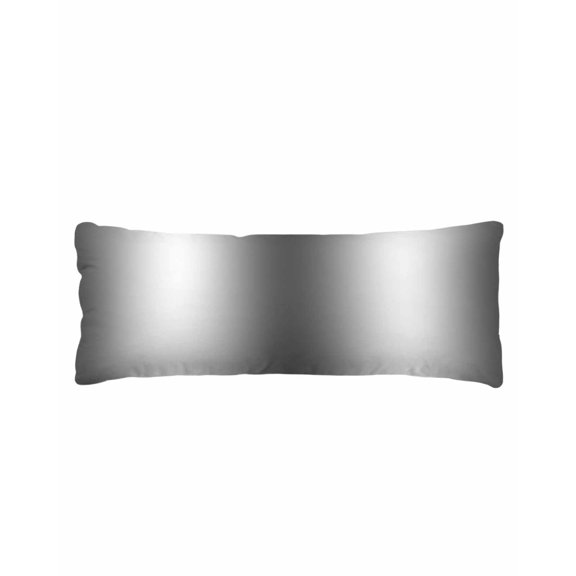 Gray White Ombre Body Pillow Cover 20 x 60 Inch Decorative Pillow Cover Greyish Gradient Minimalist Aesthetic Lumbar Pillowcase Seasonal Rectangle Cushion Case for Couch Sofa Bed Living Room