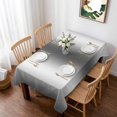 thumbnail image 1 of Gray White Ombre Table Cloth Waterproof Tablecloths, Abstract Art Modern Grey Gradient Tablecloth Dining Table Cover for Kitchen Party Tabletop Outdoor, Rectangle Tablecloth 60x84 Inch, 1 of 9