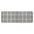 thumbnail image 1 of Gray White Plaid Checkered Pattern Kitchen Rug Mat,Kitchen Runner Rugs Non Skid Washable,Decorative Kitchen Floor Mats for Kitchen,Sink,Laundry,17"x47.2", 1 of 7