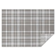 thumbnail image 1 of Gray White Plaid Checkered Pattern Rectangle Tablecloth 60"x84",Waterproof Polyester Rectangle Table Cloth, Wipeable Spillproof Polyester Tablecloth for Dining, Camping, Indoor and Outdoor, 1 of 5