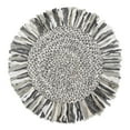 thumbnail image 1 of Gray-White Rag Rug 3 Ft Round, 1 of 3