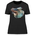 thumbnail image 1 of Gray White Siam Betta Fish T-Shirt Women -Image by Shutterstock, Female Medium, 1 of 2