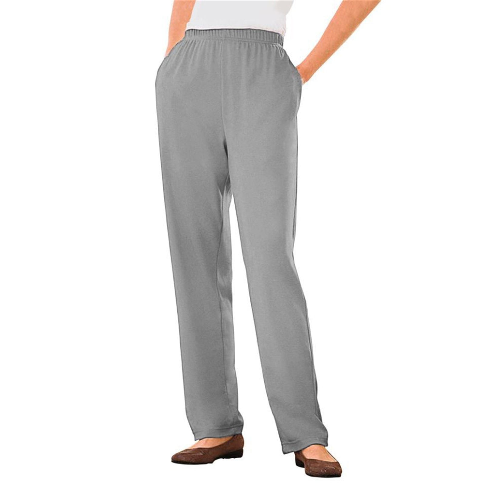 Wide Leg Pants - Gray