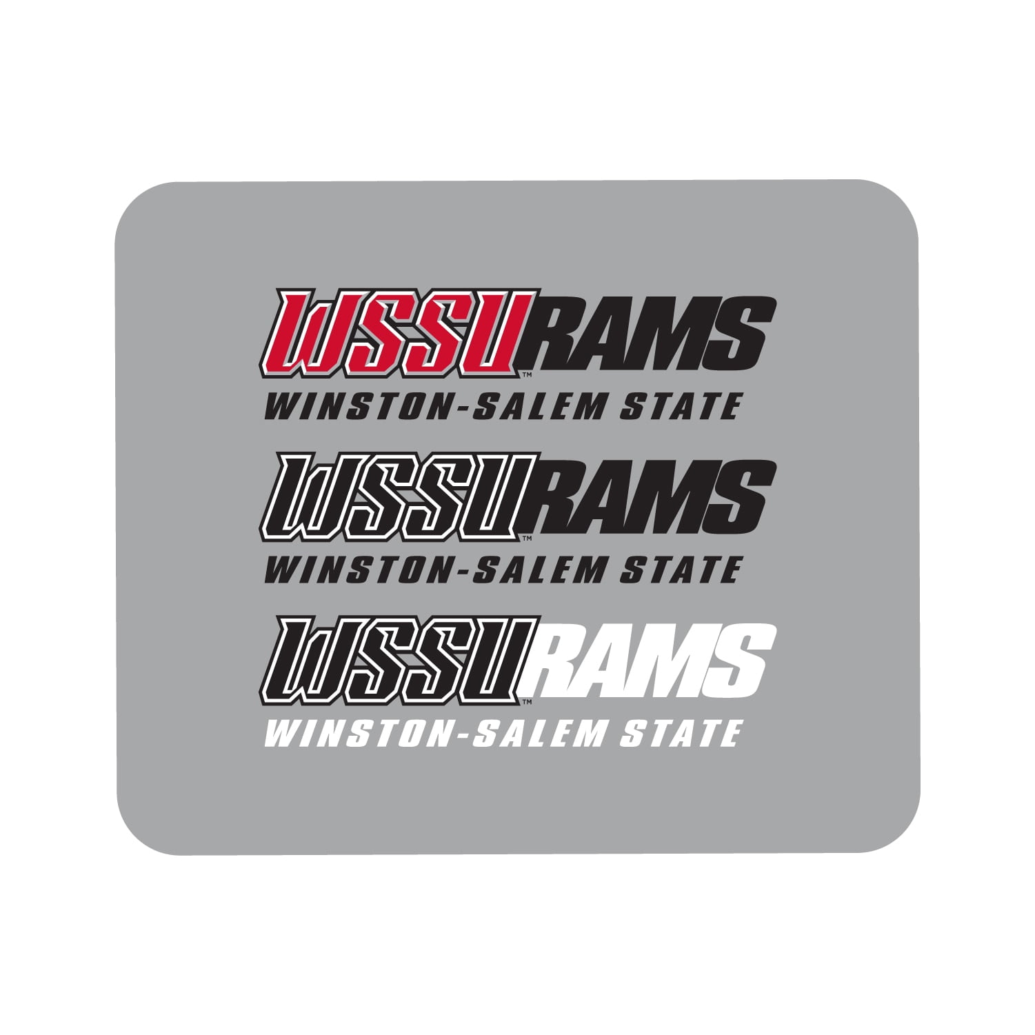 Gray Winston-Salem State Rams Wordmark Logo Mouse Pad - Walmart.com