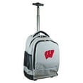 thumbnail image 1 of Gray Wisconsin Badgers 19'' Premium Wheeled Backpack, 1 of 6