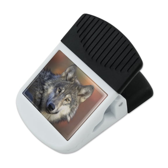 Gray Wolf with Fall Background Refrigerator Fridge Magnet Magnetic Hanging Hook Note Snack Clip