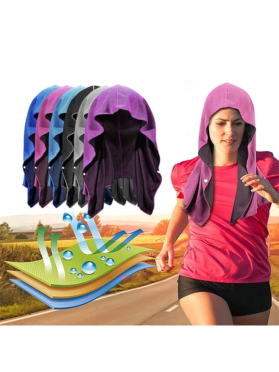 Gray Women Hijab Undercap Nylon,Spandex Solid Color Hijab Tube Unisex Stretch Dreadlocks Tube Yoga Absorbent Instant Dry Sports Towel One Size