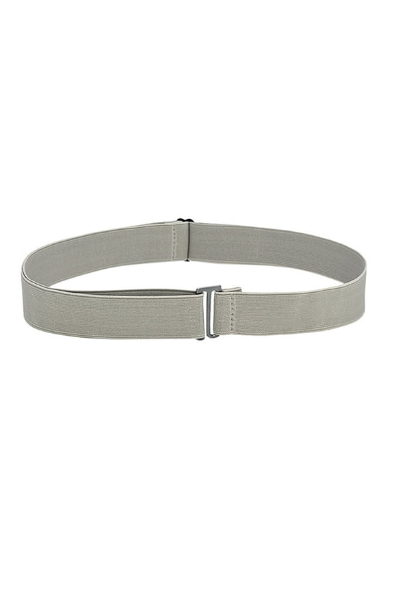 Gray Women's Belts, Women Invisible Belt Elastic Stretch Waist Belt With Flat Buckle,Women's Accessories Belt