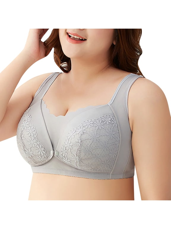 Gray Women's Comfy Pullover Wireless Bra Pullover, Comfort Lounge Bralette, Wide Straps, Breathable, Back Smoothing, Ultra Soft, Invisible, All-Day Comfort AG