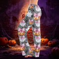 thumbnail image 1 of Gray Women's Halloween Pajama Pants Pj Pants Fall Loose Fit Party Costume 3XL, 1 of 5