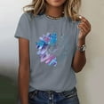 thumbnail image 1 of Gray Women's Short Sleeve T-shirt, Women'S Sunflower Summer T Shirt Plus Size Loose Top Tops Girls Short Sleeve Graphic Casual T Shirt,Women's Short sleeve T-shirt M, 1 of 5