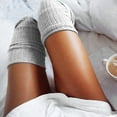 thumbnail image 1 of Gray Women's Socks, Girls Ladies Women Thigh High Over The Knee Socks Long Cotton Stockings Warm,Women's Accessories Socks, 1 of 3