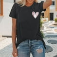thumbnail image 1 of Gray Womens Blouses Spring/summer Baseball Print Loose T Shirt Short Sleeve Top Ladies Tops and Blouses, 1 of 6