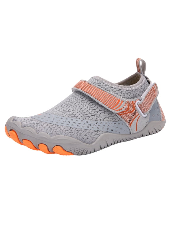 Gray Womens Breathable Athletic Quick Dry Water Shoes Outdoor Aqua Socks