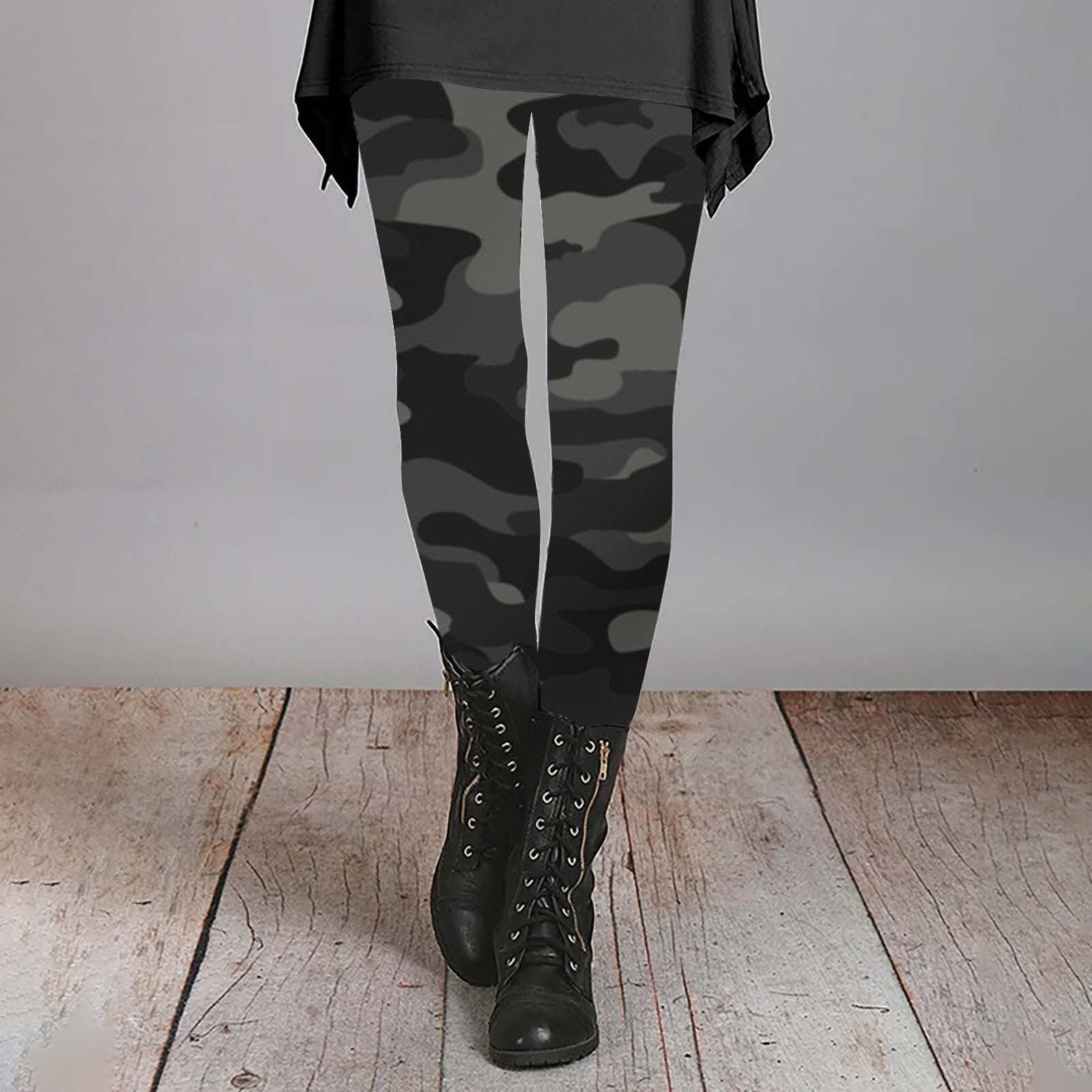 Sissycos Women's 80s Leggings Artistic Splash Printed Buttery