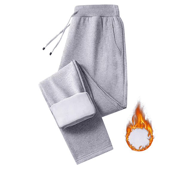 Gray Womens Pants Fashion Casual Pants Plus Fleece Thick Sweatpants Korean Version Casual Pants Women