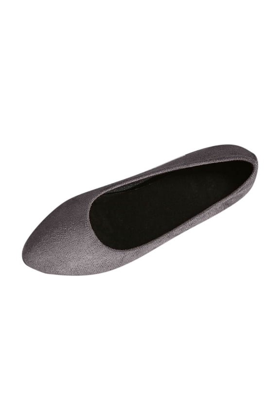 Gray Womens Pumps Pointed Toe Closed Toe Slip On Block Low Heel Comfortable Lightweight Breathable For Spring Summer Everyday Wear Size 36