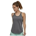 thumbnail image 1 of Gray Womens Shirts Women Casaul Sport Solid Yoga Shirts Tie Workout Racerback Tank Tops Going Out Tops for Women, 1 of 3