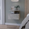 thumbnail image 1 of Gray Wood Construction - Easy - to - Use Nightstand - Bedroom Function - Store Items in Style, 1 of 4