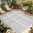 thumbnail image 1 of Gray Wood Outdoor Rug for Patio/Deck/Porch, Non-Slip Large Area Rug 4 x 6 Ft, Modern Art Retro Grey Wooden Textures Indoor Outdoor Rugs Washable Area Rugs, Reversible Camping Rug Carpet Runner, 1 of 8