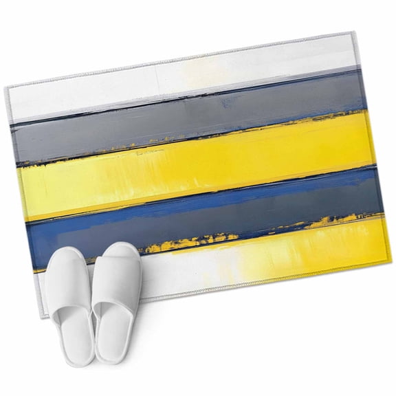 Gray Yellow Gradient Area&nbsp;Rug 2x3ft Geometric Brush Non-Slip&nbsp;Washable Square&nbsp;Rugs Soft Felt Indoor Floor Mat for Bedroom Kitchen Living Room Bathroom