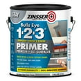 thumbnail image 1 of 4 Pack, Gray, Zinsser Bulls Eye 1-2-3 Water Base Primer- Gallon, 1 of 8