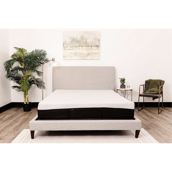 Gray and Black - I - gel Infused Memory Foam Support - Night Sleep - Zip - off Anti - microbial Mattress