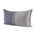 thumbnail image 1 of Gray and Blue Color Block Lumbar Pillow Cover, 1 of 3