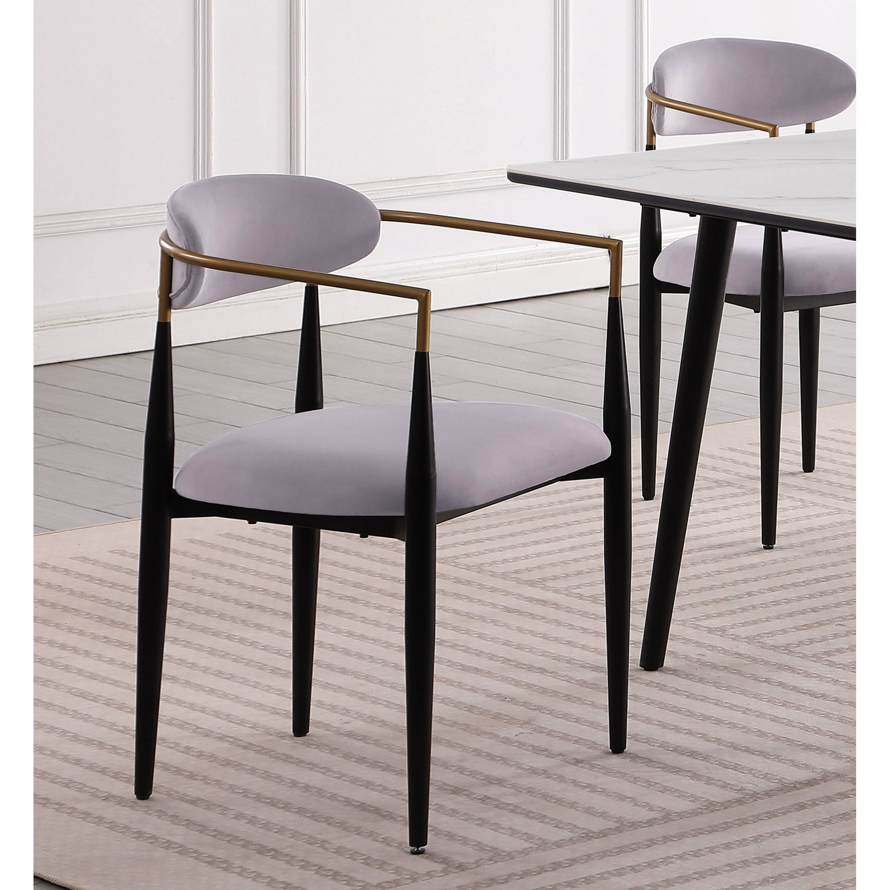 Gray and Modern Chairs - Dining Room Comfortable Dining Setup - Walmart.com