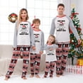 thumbnail image 1 of Gray and Red Naughty Ones Family Christmas Pajamas, Classic Matching Set for All Ages, Cotton-Polyester Blend, 1 of 7