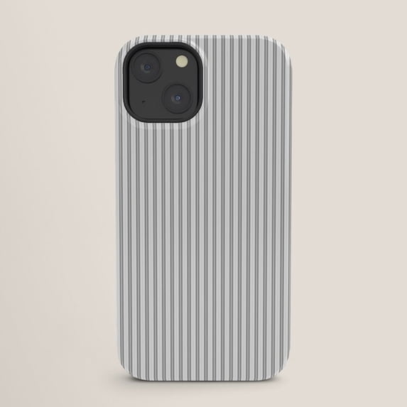 Gray and White Vertical Pinstripe Tough Case for Apple iPhone ...