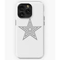 thumbnail image 1 of Gray and White Y2K Star Pattern Art G6216 Phone Case for iPhone17 16 15 14 13 12 11 Pro Max, 1 of 2