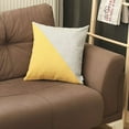 thumbnail image 1 of Gray and Yellow Diagonal Decorative Throw Pillow, 1 of 8