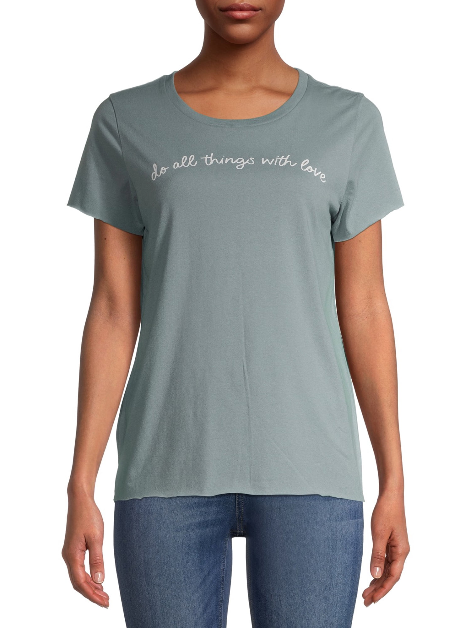 Gray by Grayson Social Women's Trendy Short Sleeve Graphic T-Shirt