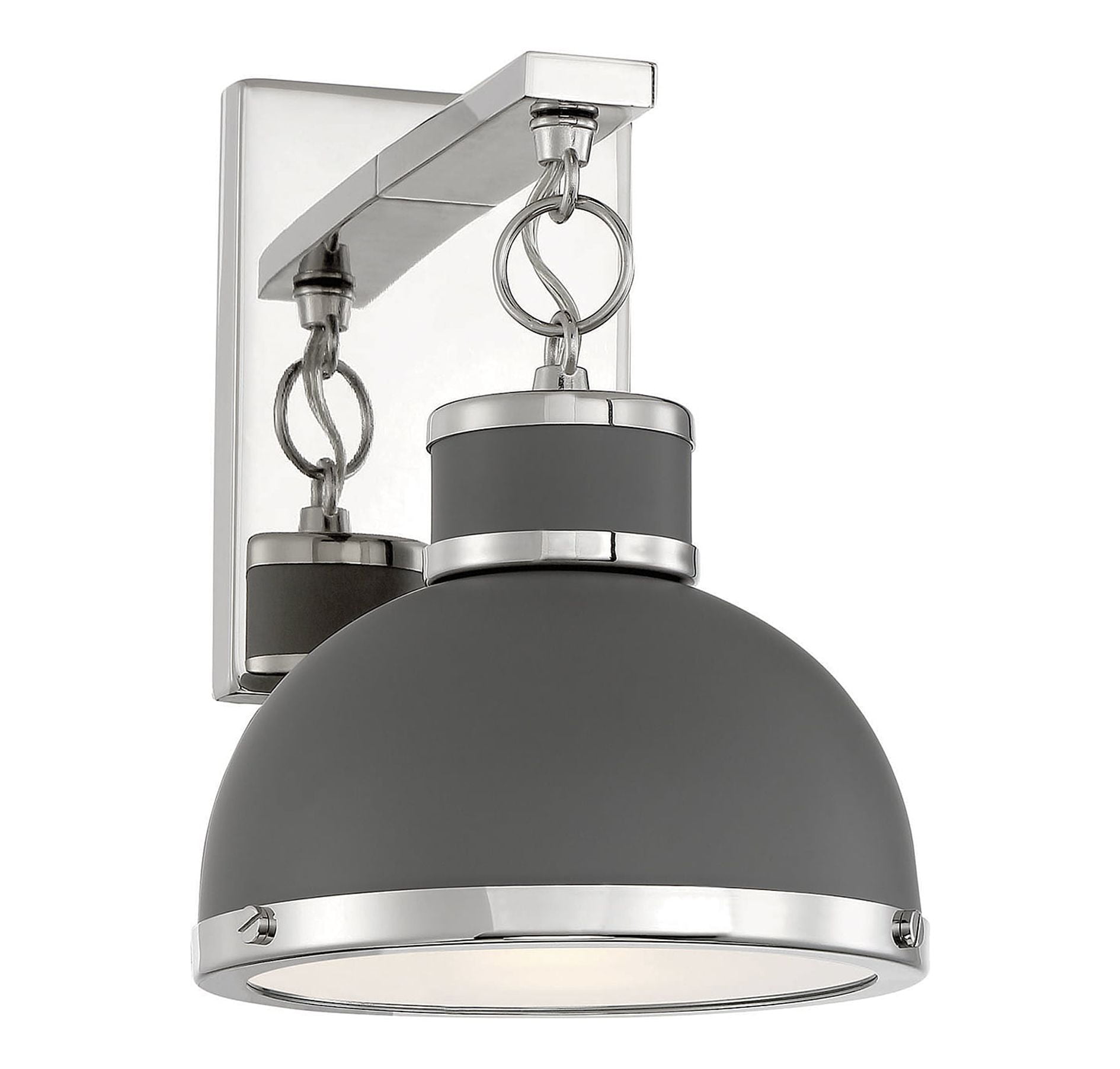 Corning Polished Nickel Dimmable Energy Star Wall Sconce