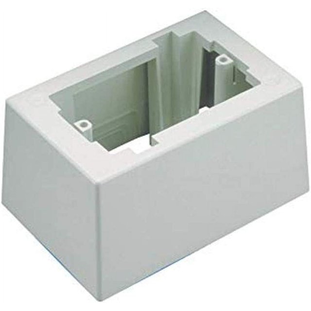 Graybar JB1DWHA 1Gang Deep Outlet Box, White