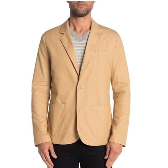 Grayers Men's Dylan Cotton 2- Button Blazer - Khaki - (Large)