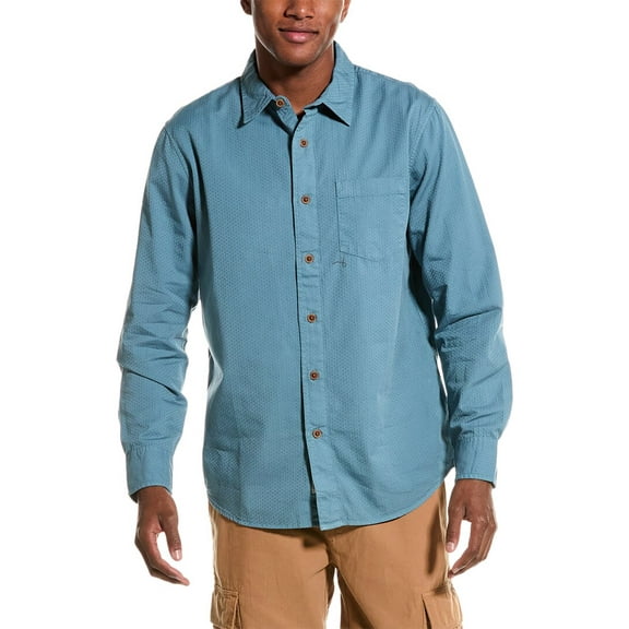 Grayers mens  Lorenzo Dobby Weave Shirt, m, Blue