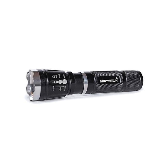 Grayhawk HSZOOMTR Silver Tip Flashlight