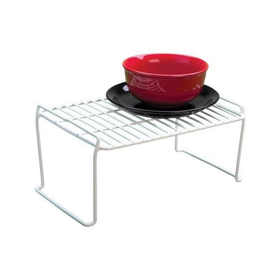Grayline 6 in. H X 13-1/2 in. W X 7 in. L PE Coated White Stackable Shelf
