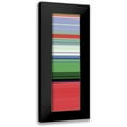 thumbnail image 1 of Grayscale 10x24 Black Modern Framed Museum Art Print Titled - Totem XXVI, 1 of 5