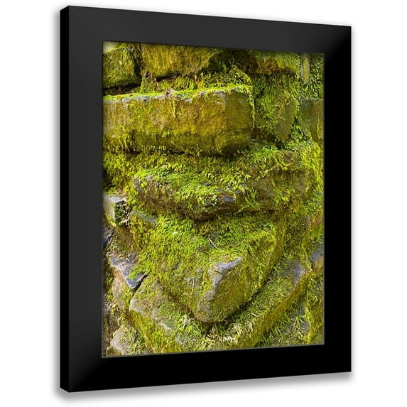 Grayscale 12x14 Black Modern Framed Museum Art Print Titled - Stone Stack I