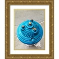 thumbnail image 1 of Grayscale 12x14 Gold Ornate Wood Framed with Double Matting Museum Art Print Titled - Blue Fire Hydrant II, 1 of 4