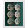 thumbnail image 1 of Grayscale 12x14 White Modern Wood Framed Museum Art Print Titled - Bottle Caps I, 1 of 4