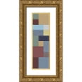 thumbnail image 1 of Grayscale 12x32 Gold Ornate Wood Framed with Double Matting Museum Art Print Titled - Totem VII, 1 of 4
