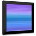 thumbnail image 1 of Grayscale 15x15 Black Modern Framed Museum Art Print Titled - Cool Pinstripes III, 1 of 5