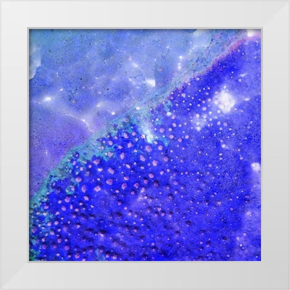 Grayscale 15x15 White Modern Wood Framed Museum Art Print Titled - BioRidge II