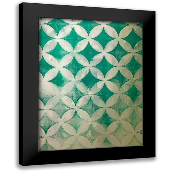 Grayscale 15x18 Black Modern Framed Museum Art Print Titled - Diamonds III